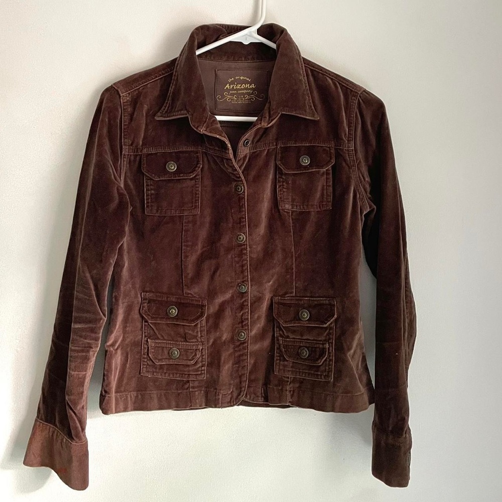 Vintage Y2K brown velvet jacket